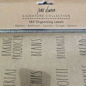NWOT Rae Dunn Organizing Labels Kraft